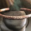 Pure Copper design Cuff Bracelet, floral bracelet, Adjustable Cuff, Stacking Cuff Bracelet, 7th Anniversary gift